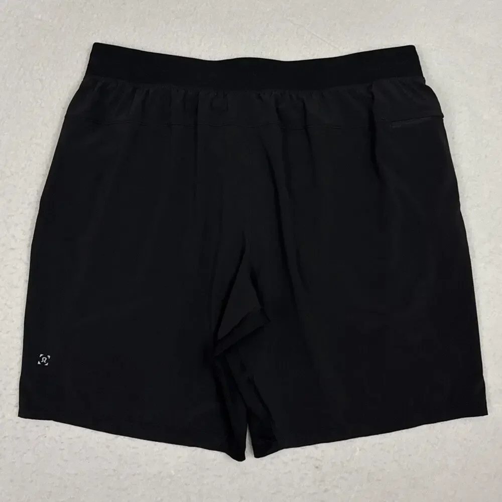 Lululemon T.H.E. Shorts Mens XXL Black Lined Training Running Athletic Workout